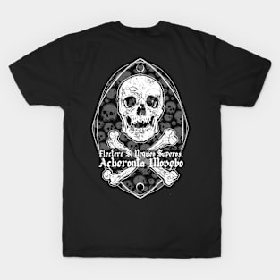 Skull and Bones - Acheronta Movebo, Jolly Roger, Skeleton, Anatomy, Pirates, Halloween T-Shirt